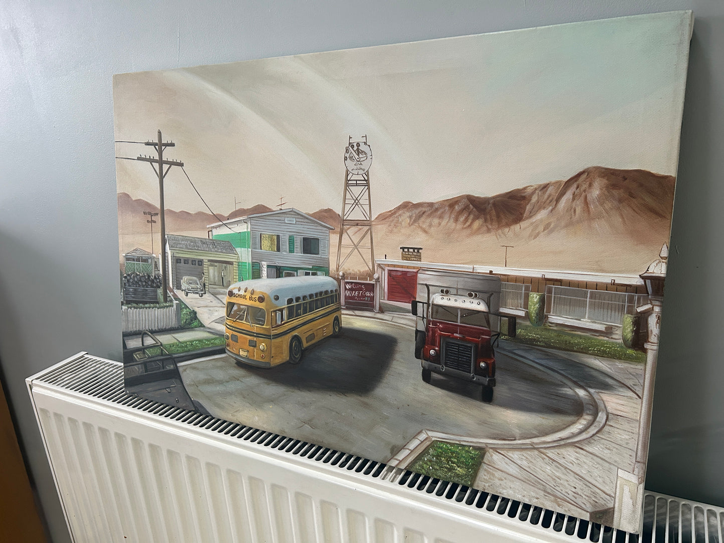 Oil Painting - Nuketown from Call of Duty: Black Ops - Original Painting